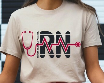 Registered Nurse SVG cutting file, RN svg, Nurse clipart, Silhouette, cricut, PNG file, sublimation design, dtf, dtg, nurse svg, Nurse png