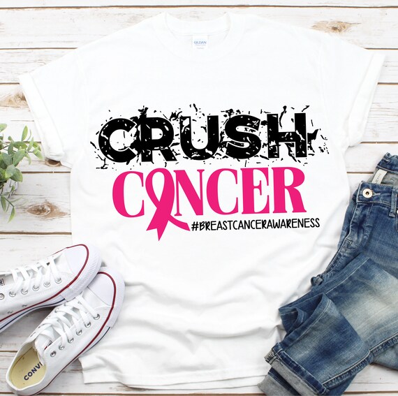 Crush cancer SVG Cutting file Cancer Awareness Breast Cancer | Etsy