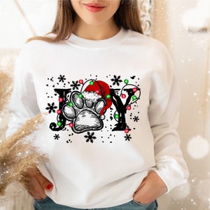 Joy Christmas PNG file for sublimation printing, DTG printing, Sublimation designs, T-shirt designs, Christmas t-shirts, PNG files, Dog png