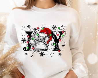 Joy Christmas PNG file for sublimation printing, DTG printing, Sublimation designs, T-shirt designs, Christmas t-shirts, PNG files, Dog png