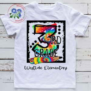 3rd grade PNG file for sublimation printing DTG printing - Sublimation design download - T-shirt design - School PNG - Third grade shirts