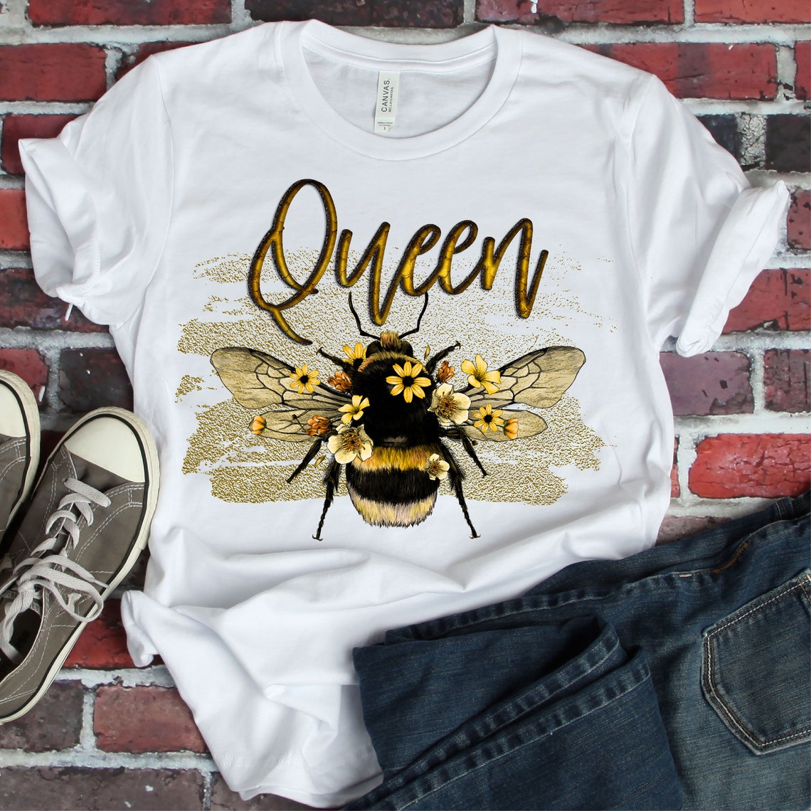 Queen Bee Sublimation Design Download DTG printing | Etsy