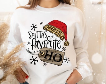 Santa's Favorite HO png - Sublimation design - Sublimation design download - DTG printing - Christmas t-shirts - Christmas PNG