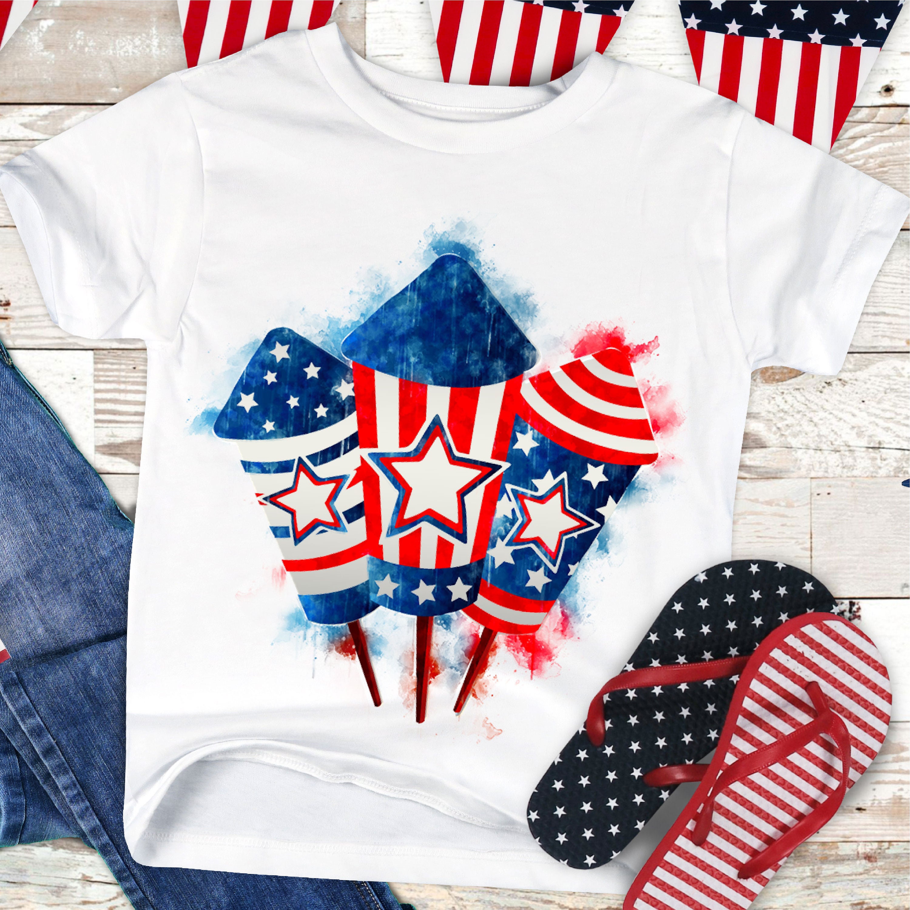 USA Bombs | fireworks PNG | 4th of July PNG | Sublimation Digital Des…