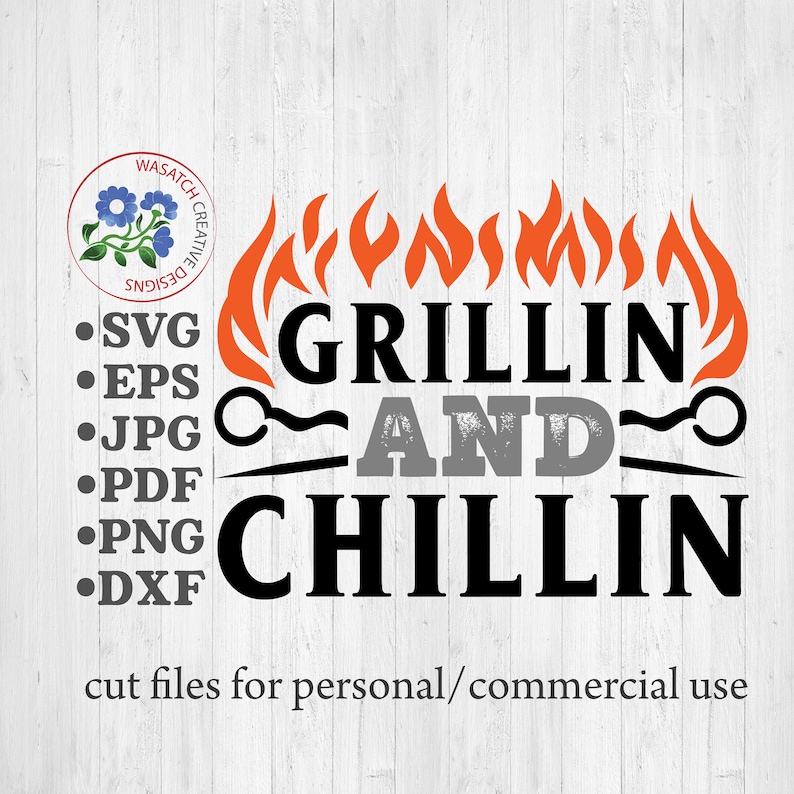 Download Grillin and Chillin SVG grill SVG barbecue svg Father's | Etsy