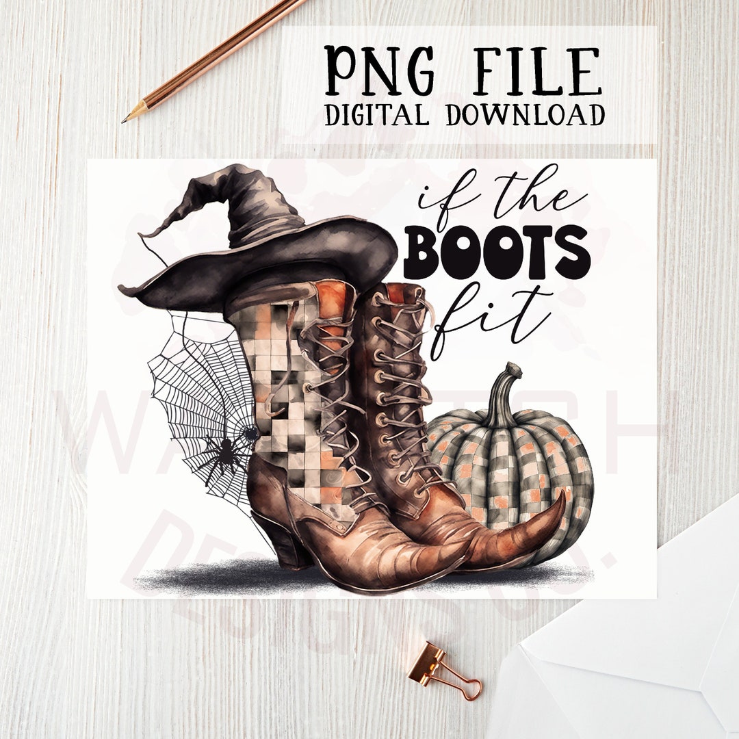 Witch Boots PNG File | Sublimation Designs | Digital Download | If the ...