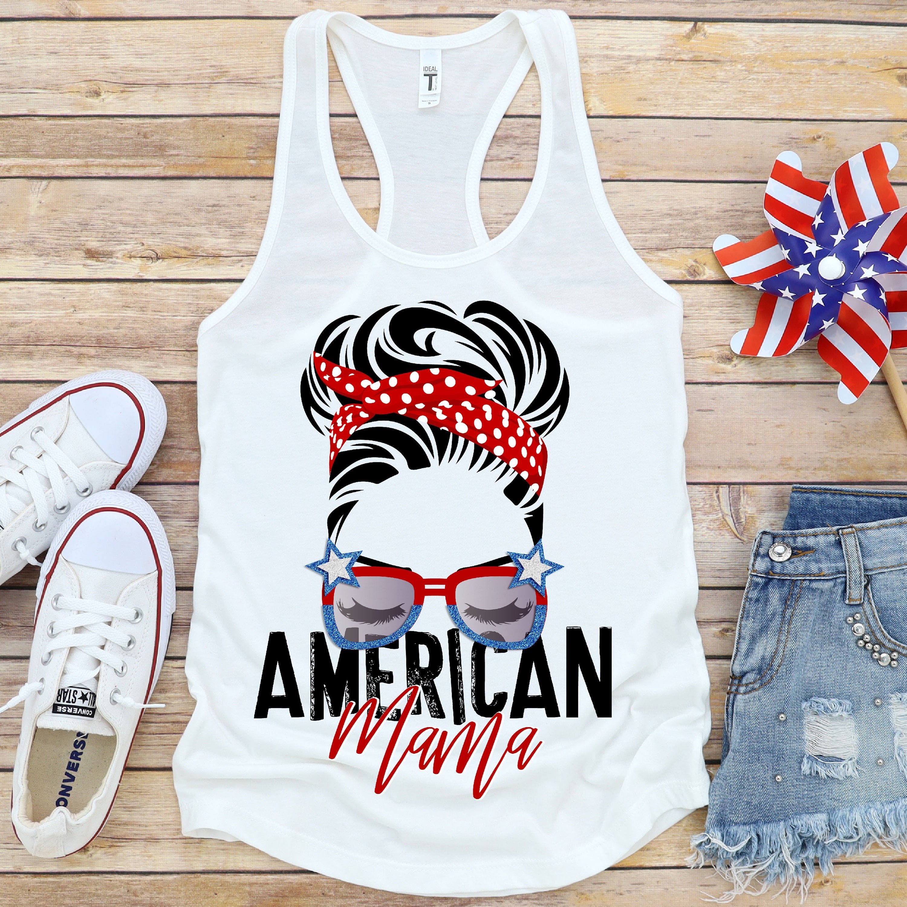 American Mama PNG file for sublimation printing DTG printing - Sublim…