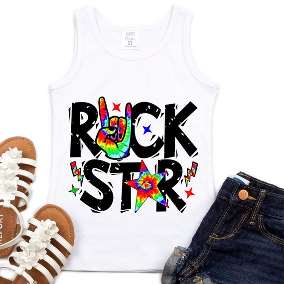 Rock Star Sublimation Design Download DTG printing - Sublimation design download - T-shirt design sublimation design - PNG - DTG Printing