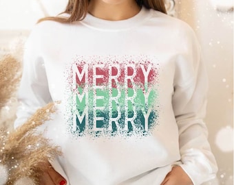 Merry PNG, sublimation design download, digital download, Christmas PNG, t-shirt designs, Christmas t-shirt, Merry PNG file, Dye sublimation