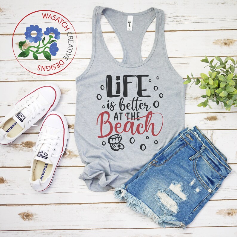 Summer/Beach t-shirt bundle SVG Cutting files DXF eps and ...