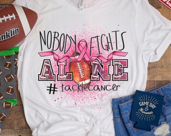 Breast cancer football Sublimation PNG file, Sublimation designs, DTG printing, digital download, Football png, Breast Cancer PNG