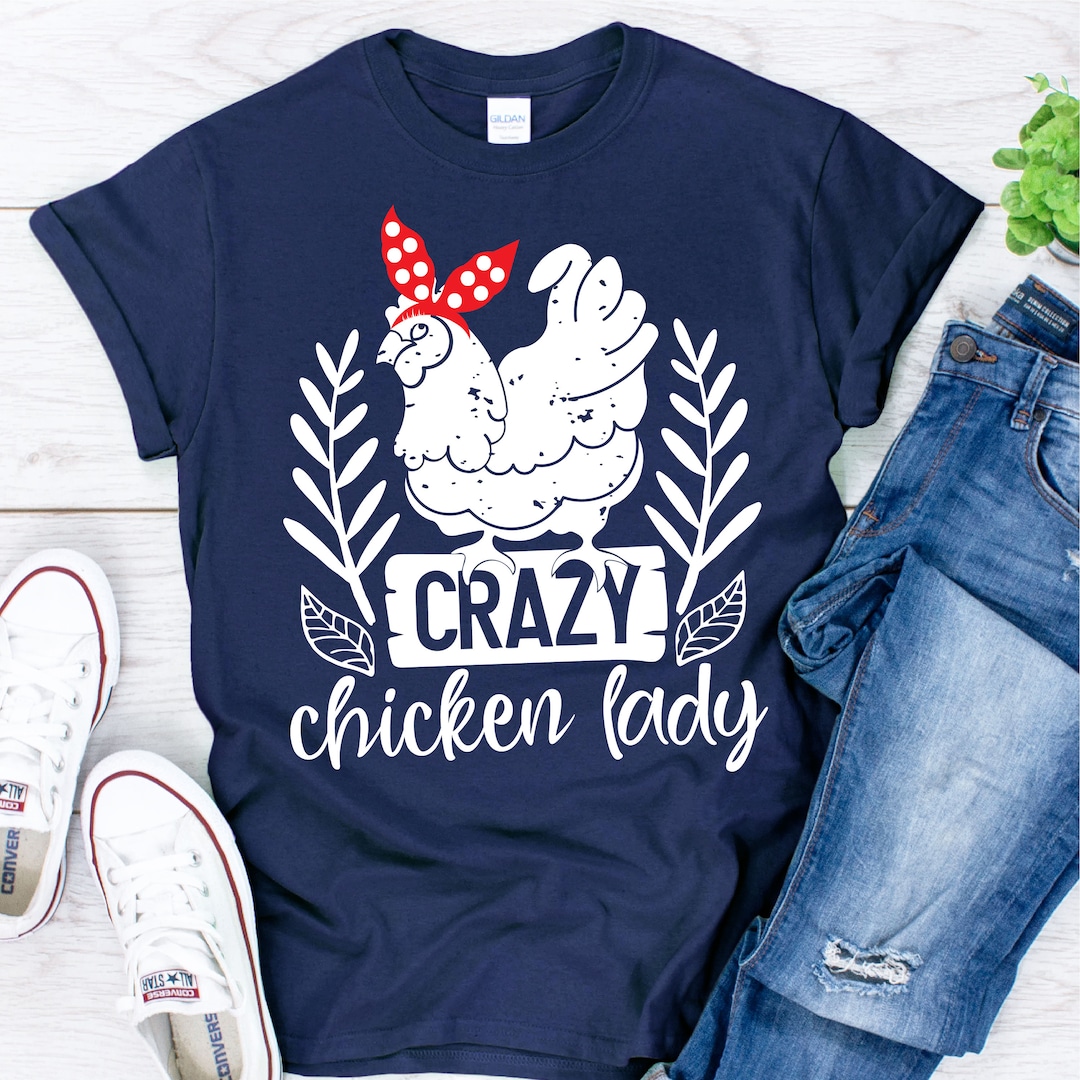 Crazy Chicken Lady SVG PNG Cameo Cricut Cut Files, Chicken Svg ...