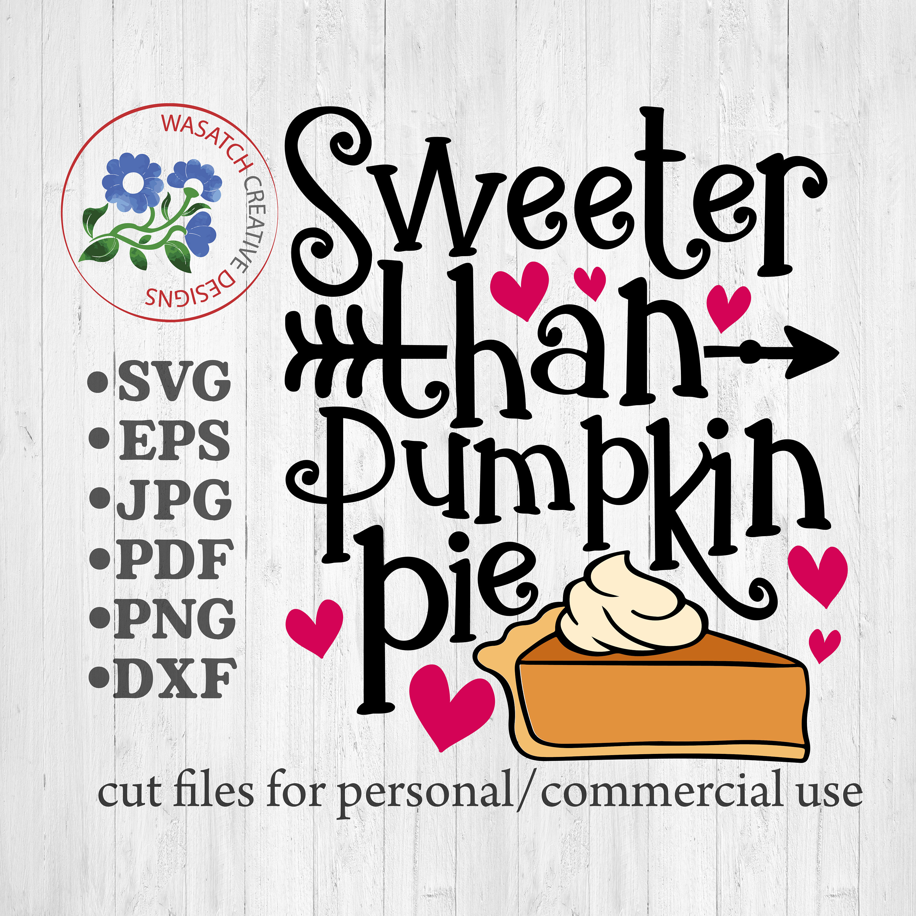 Sweeter than pumpkin pie SVG Thanksgiving svg cut file Etsy