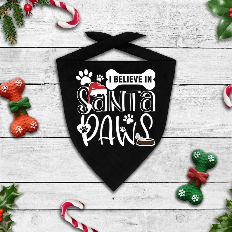 Santa Paws I Do Believe In Christmas I Believe in Santa Paws SVG Cutting File Christmas SVG | Etsy