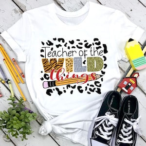 Teacher of the wild things SVG cutting file, School SVG, teacher svg, t-shirt designs, School PNG, Teacher png, screen print design