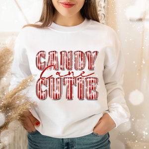 Candy Cane Cutie png - Sublimation design - Sublimation design download - DTG printing - Christmas t-shirts - Christmas PNG