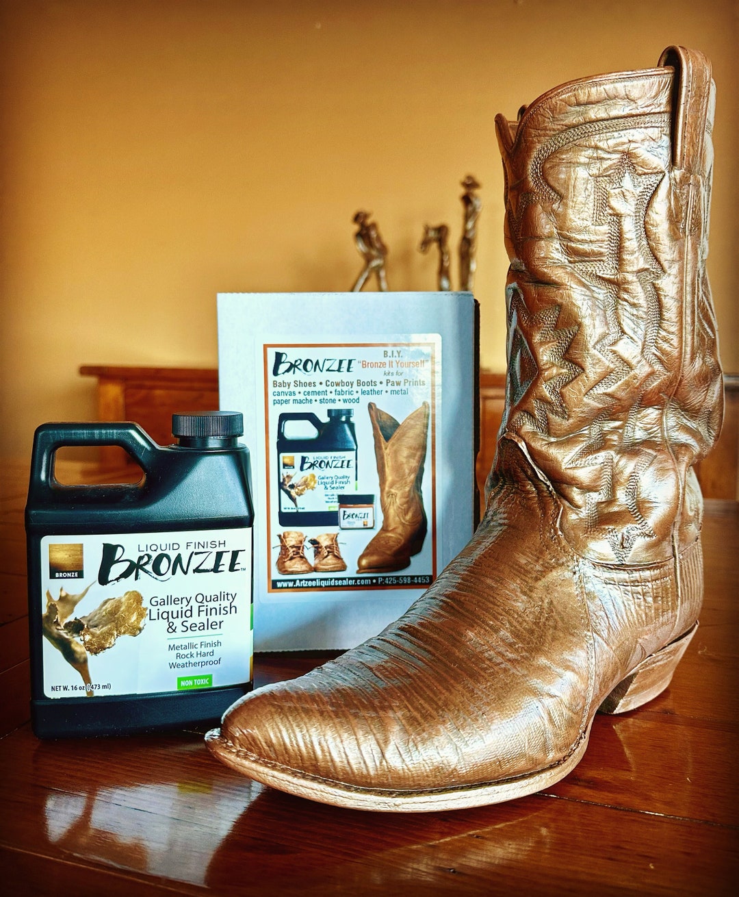 Cowboy Boots Leather Boot Polish Buy Bronzee Cowboy Boot Kit