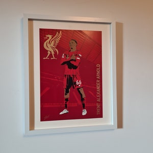 Trent Alexander Arnold - Anfield - Spray Art Painting Premium Gold A3
