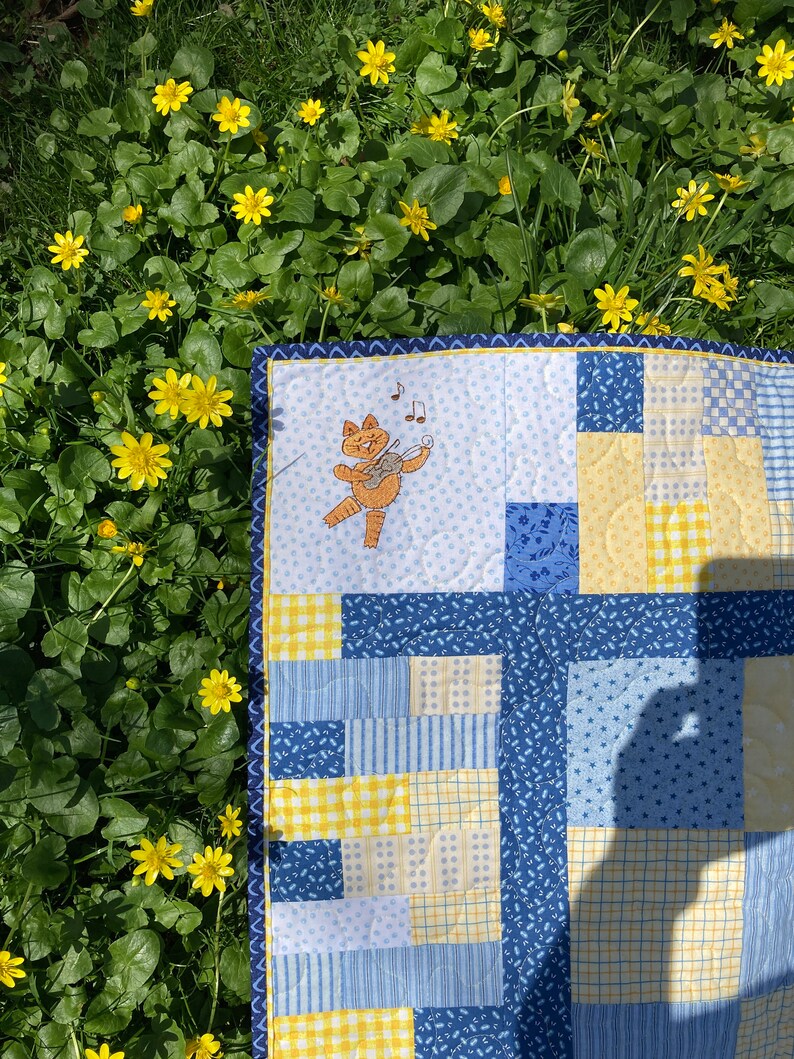 Sweet Baby Quilt Nursery Rhyme Quilt. Hey Diddle Diddle Etsy