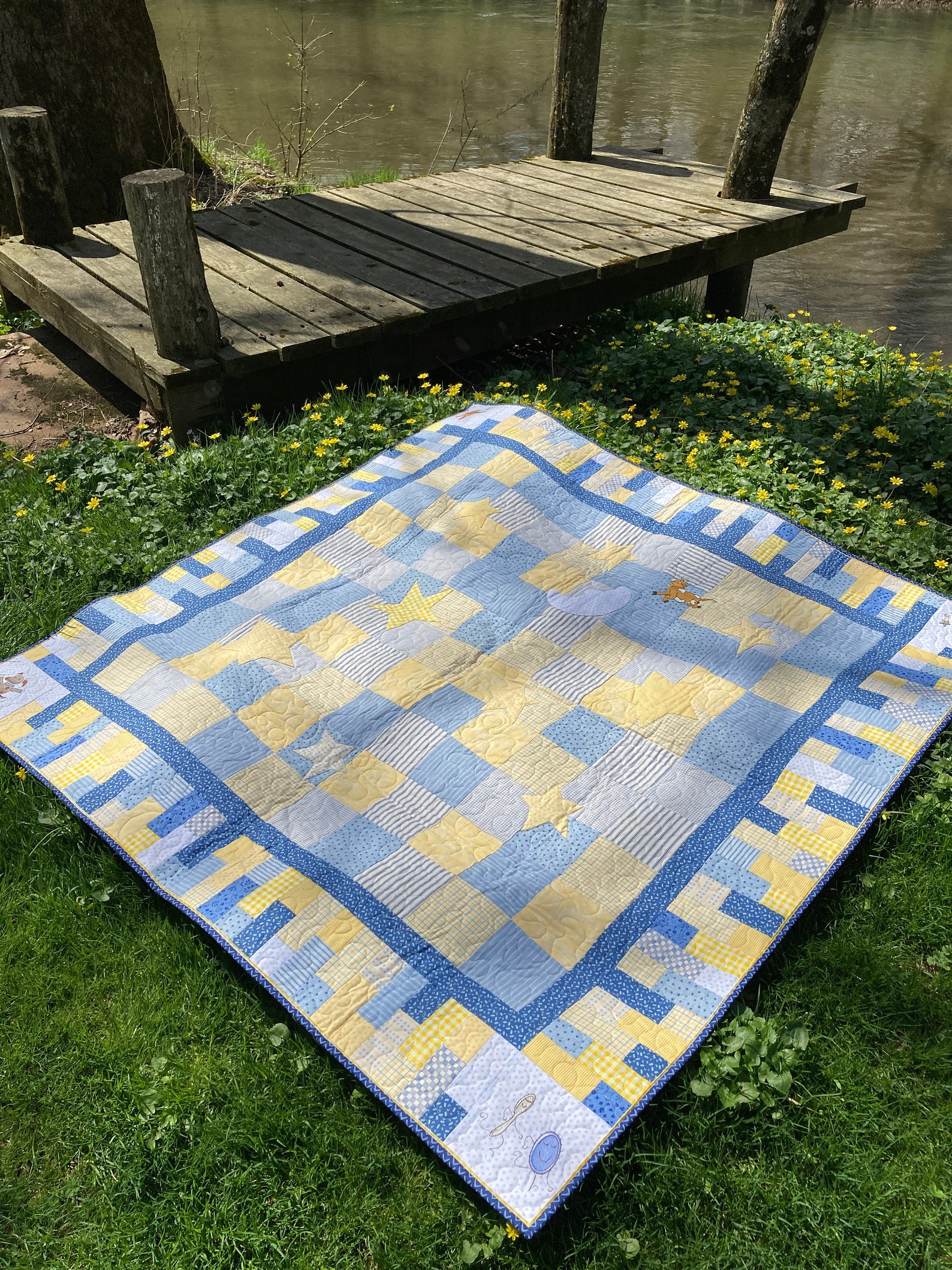 Sweet Baby Quilt Nursery Rhyme Quilt. Hey Diddle Diddle Etsy