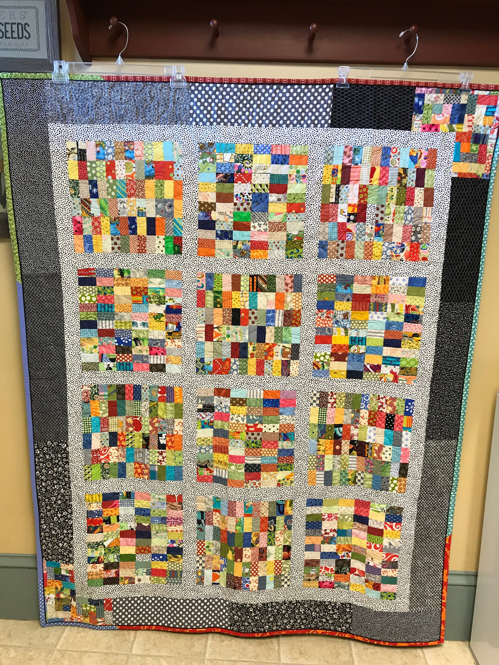 Scrappy, Patchwork and Colorful Quilt - Etsy