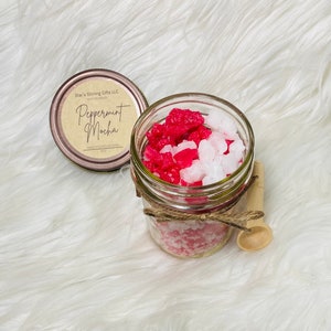 Peppermint Mocha / Handmade Luxury Scented Wax Melt Crumbles / Highly Fragrant / Fast Shipping