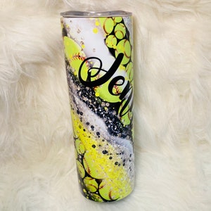 Personalized Softball / Team / Coach Gift / Mom / Gift / 20 ounce Stainless Steel Tumbler / Fast Shipping
