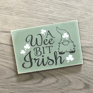 A Wee Bit Irish. Saint Patrick’s Day Decor. Tiered Tray Decor