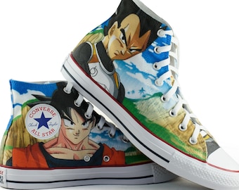 Custom painted Dragon Ball Converse personalized shoes fan art inspired converse sneakers gift