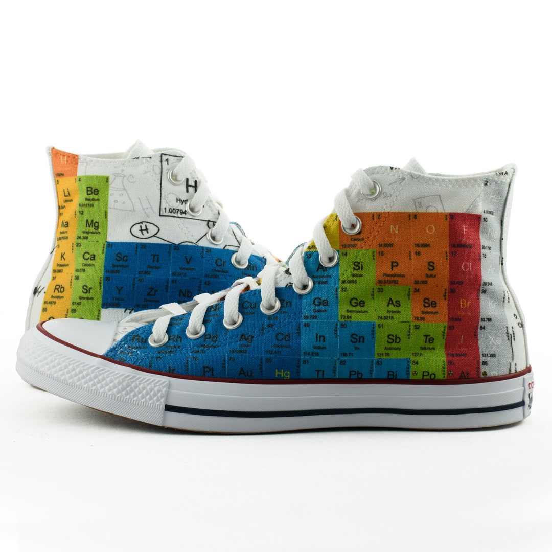 Periodic Table Custom Shoes Theme Custom Converse - Etsy