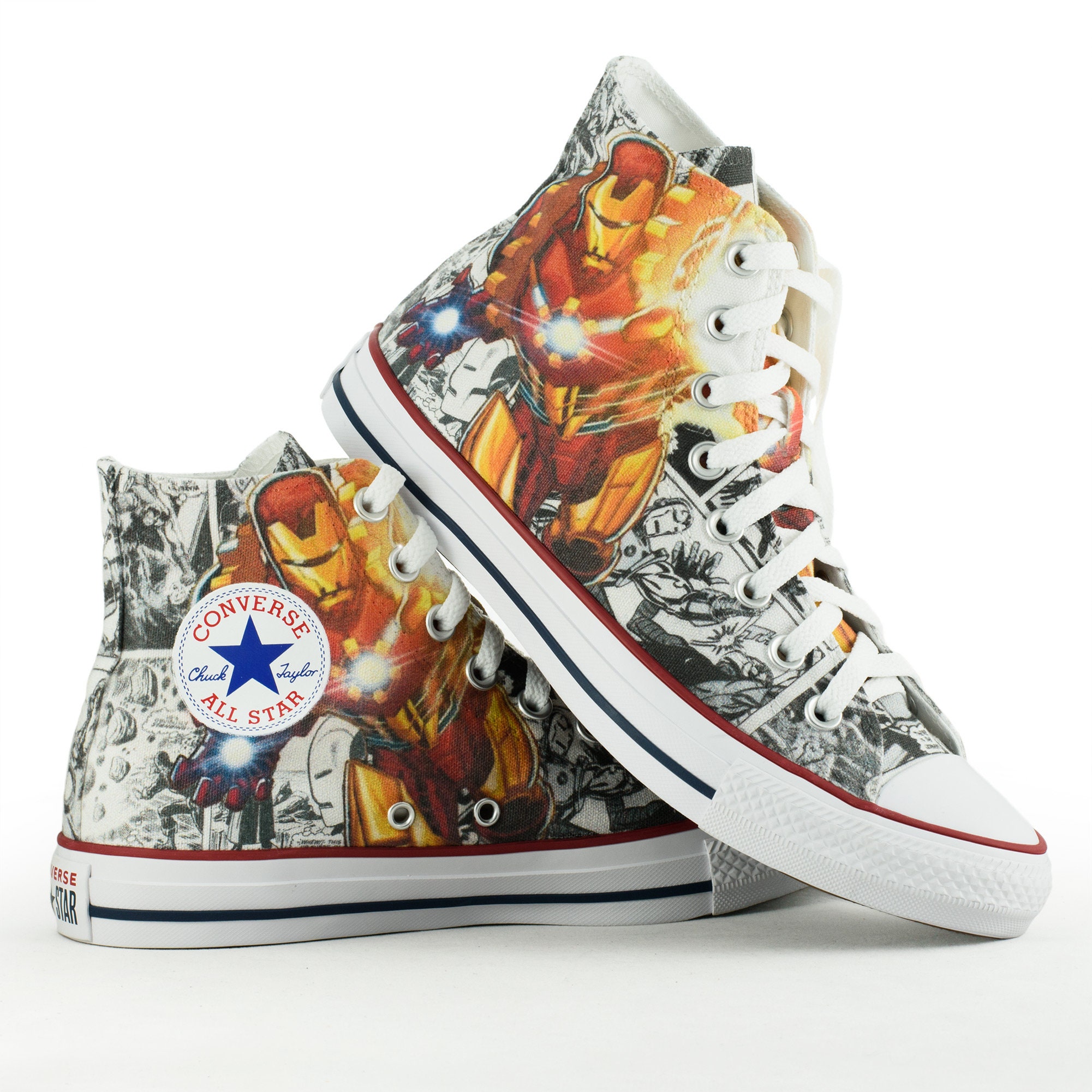 Man Custom Converse Painted Shoes Avengers Fan - Finland