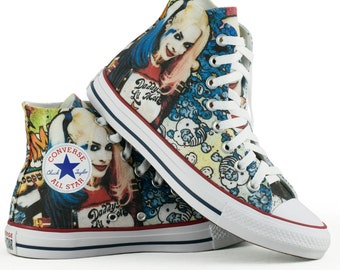 harley quinn converse high tops