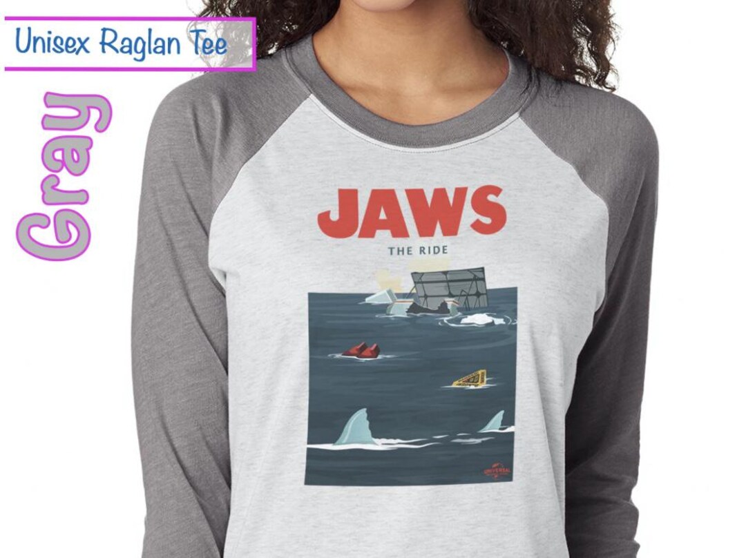 JAWS THE RIDE Retro Universal Studios T-shirt, Womens Mens Unisex ...