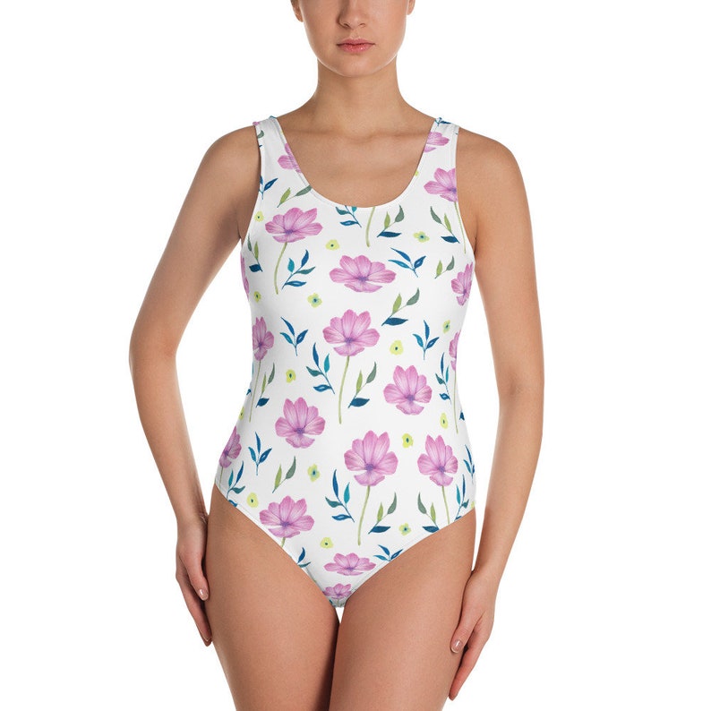 pink and white swimsuit