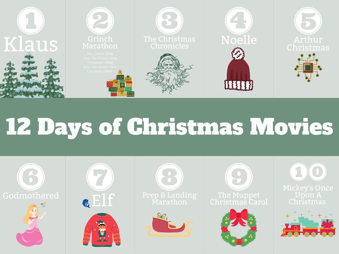 Template Canva Twelve Days of Kids