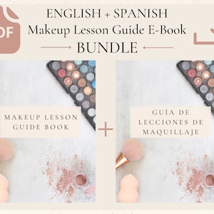 Guía de lecciones de maquillaje (paquete en español e inglés) PDF Descarga digital eBook