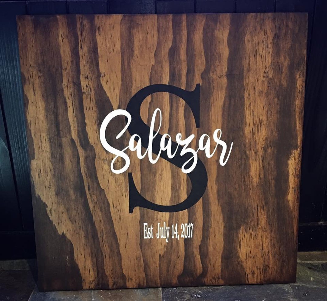 Last Name Wood Sign. Family Sign. Personalized Wood Sign - Etsy