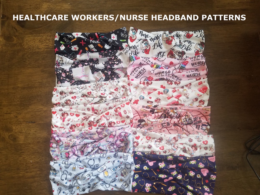 Healthcare Workers/nurse Headbands, Headband, Twisted Headbands, Turban