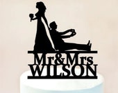 Wedding cake topper, Funny, Wooden, Acrylic Gamer Groom & Bride Cake Topper, Gaming party/Video Game Controller, Custom name cake topper