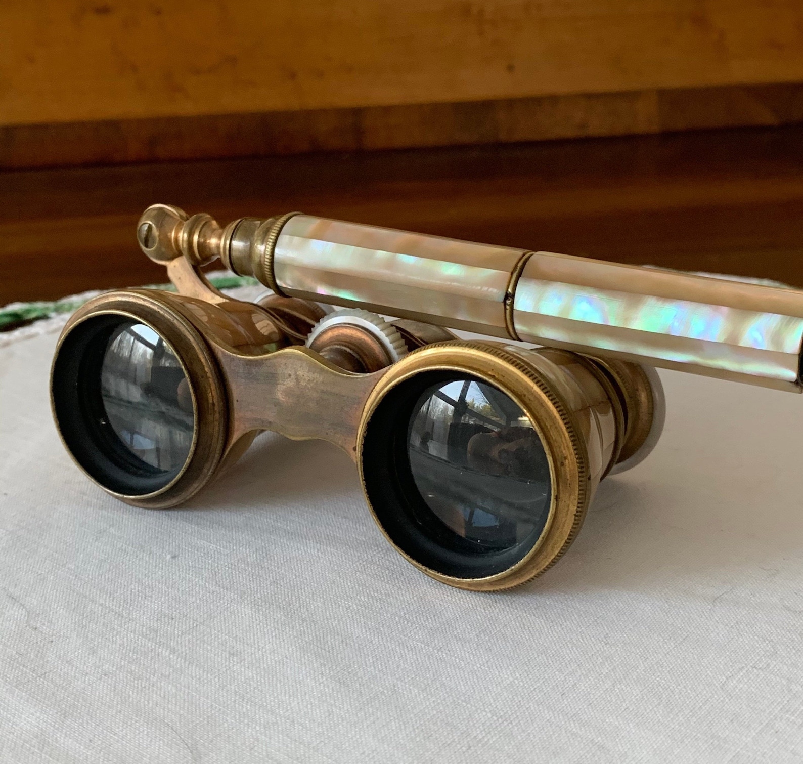 Antique French Opera Glasses with Telescoping Arm made by Etsy