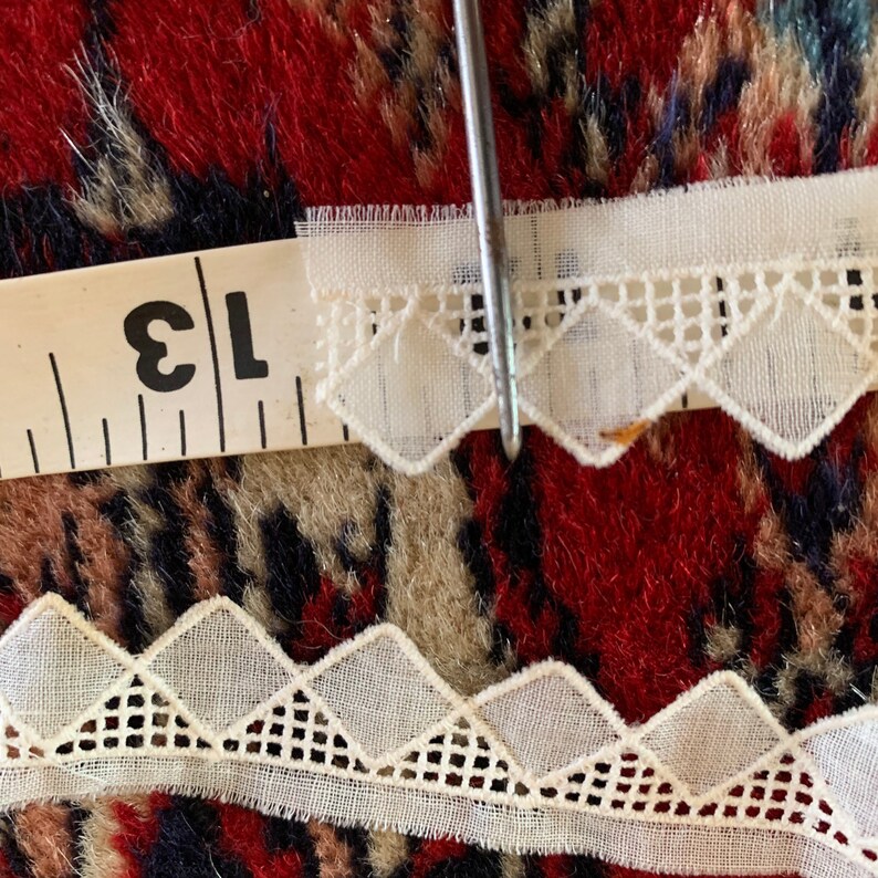 Vintage Swiss Entredeux Embroidery Trim in Art Deco design. 2 Etsy
