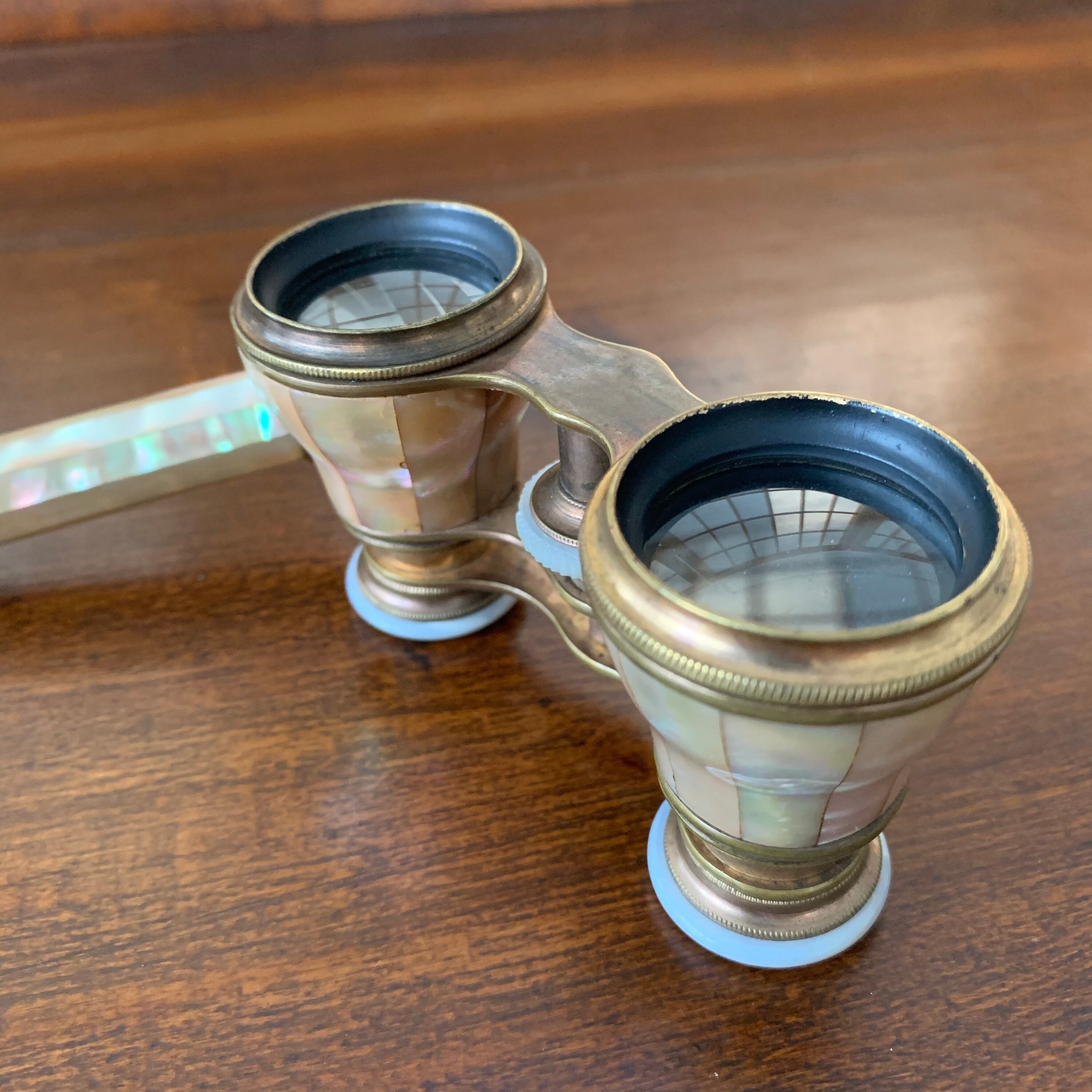 Antique French Opera Glasses with Telescoping Arm made by Etsy