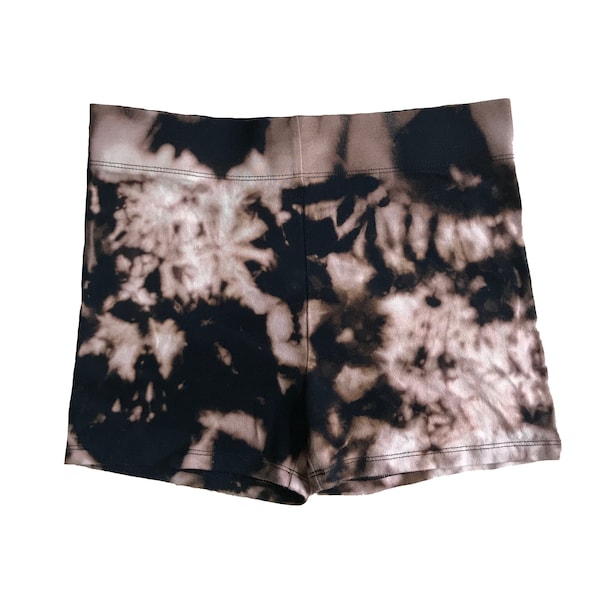 Acid Wash High Waisted Booty Shorts, Organic Cotton | Tie Dye Booty Shorts | Women's Shorts | Tie Dye Shorts | High Waisted Shorts | Tie Dye