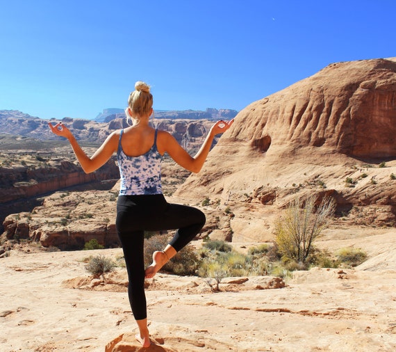 tie dye yoga top