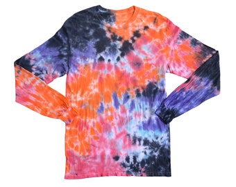 Spooked Long Sleeve Tie Dye Tee Shirt