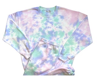 Enchanted Tie Dye Travel/Lounge Set | Tie Dye Set | Tie Dye Sweatshirt | Tie Dye Hoodie | Tie Dye Sweats | Tie Dye Sweatsuit