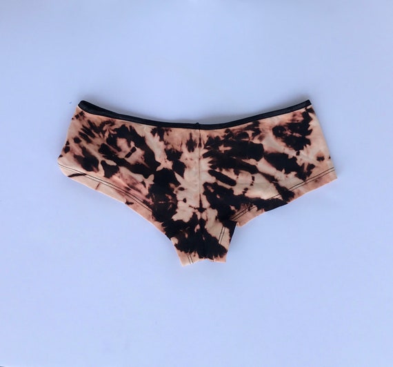 Fire Tie Dye Cheeky Bottoms by Lotus Tribe Clothing / Womens