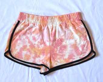 Sun Sorbet Sweat Shorts | Tie Dye Sweat Short | Tie Dye Short | Gift for Her | Workout Shorts | Lounging Short | Tie Dye Bottoms