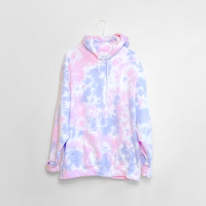 Bliss Tie-Dye Hoodie | Handmade Tie Dye Sweatshirt, Pastel Pink Purple Tie-Dye, Hoodie Crewneck or Zip-hoodie Sweatshirt