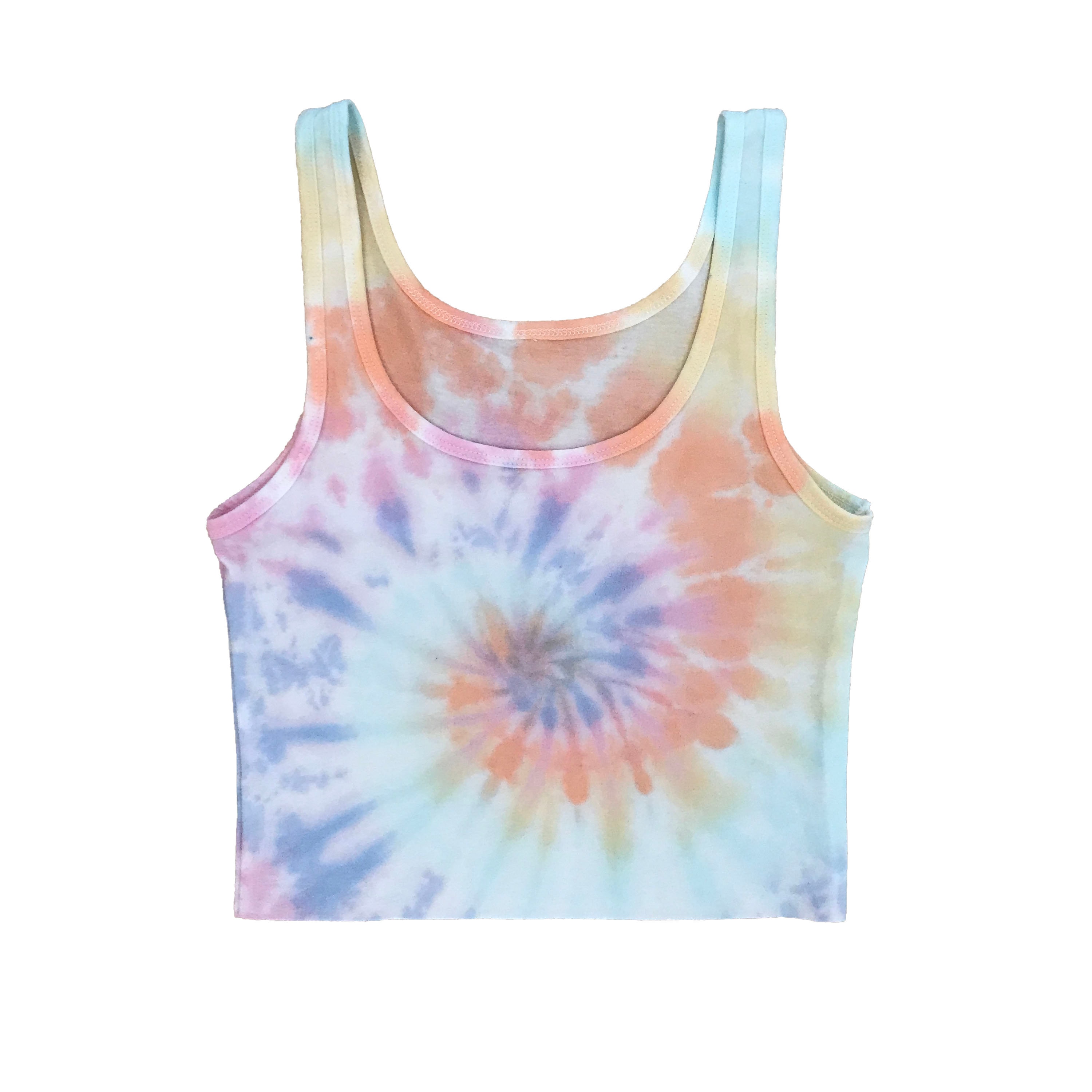 TIE DYE CROPPED TOPS